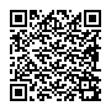 QR-koodi puhelinnumerolle +19892191666