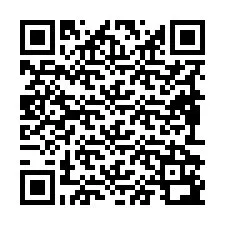 Codice QR per il numero di telefono +19892192216