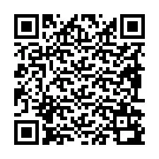 Código QR para número de teléfono +19892192562