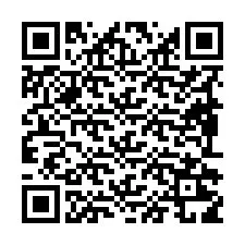 Código QR para número de teléfono +19892219126