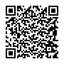 Código QR para número de teléfono +19892219750