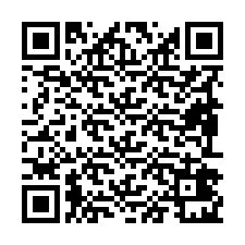 Código QR para número de teléfono +19892421827