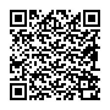 Código QR para número de teléfono +19892520619