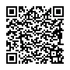 QR-koodi puhelinnumerolle +19892561106