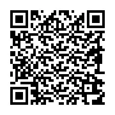 Código QR para número de teléfono +19892616208