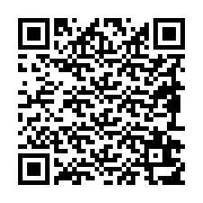 Código QR para número de telefone +19892617508