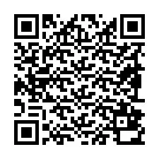 Código QR para número de teléfono +19892830599