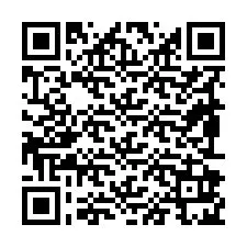 Código QR para número de teléfono +19892925091