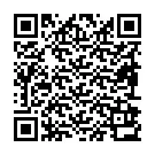 Codice QR per il numero di telefono +19892932087