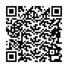 Código QR para número de telefone +19892932257