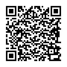 QR-koodi puhelinnumerolle +19892932436