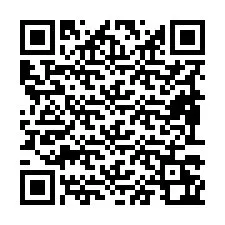 Código QR para número de teléfono +19893262067