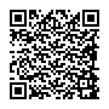 Código QR para número de teléfono +19894981196