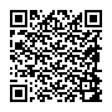 Código QR para número de teléfono +19894982259