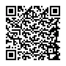 Código QR para número de teléfono +19894982658