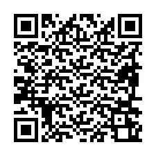 Codice QR per il numero di telefono +19896260327