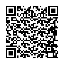 Código QR para número de telefone +19896260962