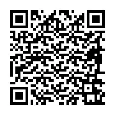 Código QR para número de teléfono +19896261857