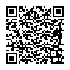 Código QR para número de telefone +19896262367