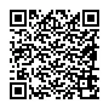 Codice QR per il numero di telefono +19896670899