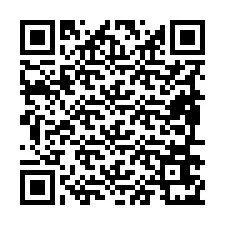 Código QR para número de telefone +19896671337