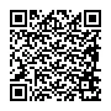 Código QR para número de teléfono +19896671772