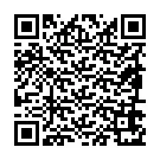 Codice QR per il numero di telefono +19896671889