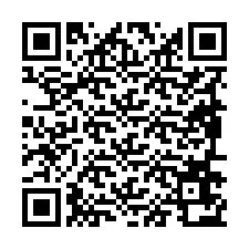 Código QR para número de teléfono +19896672716