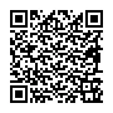 Código QR para número de teléfono +19897161043