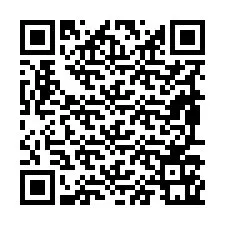 Código QR para número de teléfono +19897161765