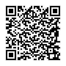 Código QR para número de teléfono +19897262350