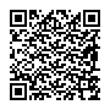 QR-code voor telefoonnummer +19897574235