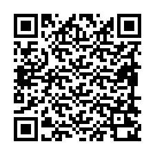 Código QR para número de teléfono +19898220147