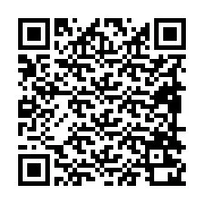 Codice QR per il numero di telefono +19898220763