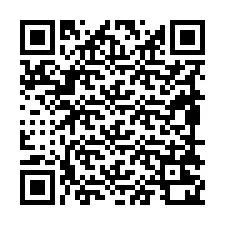 Código QR para número de telefone +19898220890