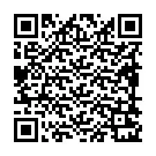 Código QR para número de teléfono +19898221022