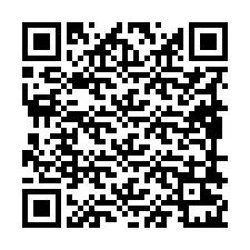 Código QR para número de teléfono +19898221026