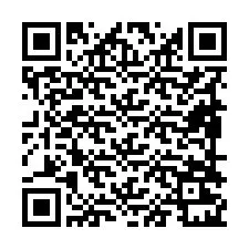 Codice QR per il numero di telefono +19898221327