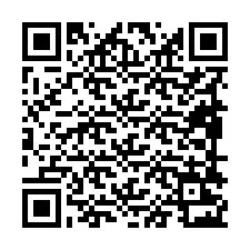 Código QR para número de telefone +19898223433