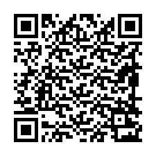 Código QR para número de teléfono +19898223615