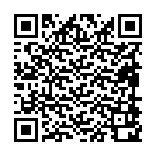 QR-koodi puhelinnumerolle +19898920057