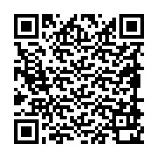 Código QR para número de teléfono +19898920118