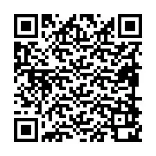 QR-код для номера телефона +19898920287