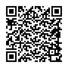 Código QR para número de telefone +19898920289