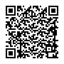 QR Code pour le numéro de téléphone +19898920442