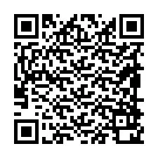 QR Code สำหรับหมายเลขโทรศัพท์ +19898920671