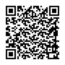 Codice QR per il numero di telefono +19898920881