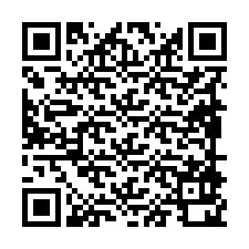 QR-code voor telefoonnummer +19898920926