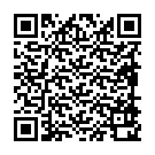 Código QR para número de teléfono +19898920946