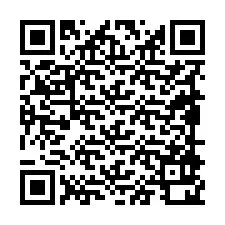 Codice QR per il numero di telefono +19898920968
